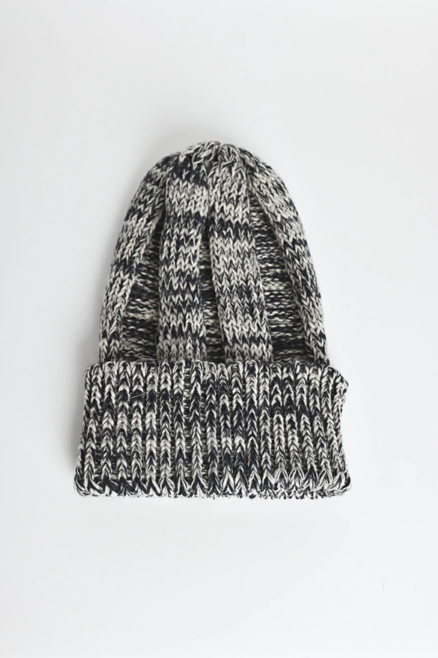 Gorro lana toronto i jaspeado azul y natural