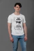 Remera Corse Peaky B hombre algodón premium gris y beige - B U K A N 