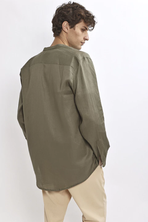 Camisa Dubai Hombre - 100% Lino Italiano (Corte Regular) en internet