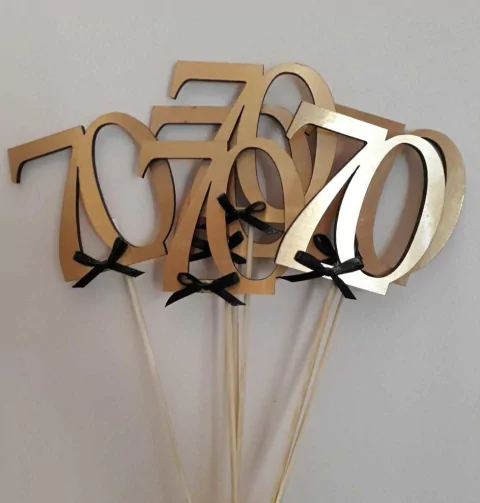 NÚMEROS, IDENTIFICADORES para mesa, souvenirs