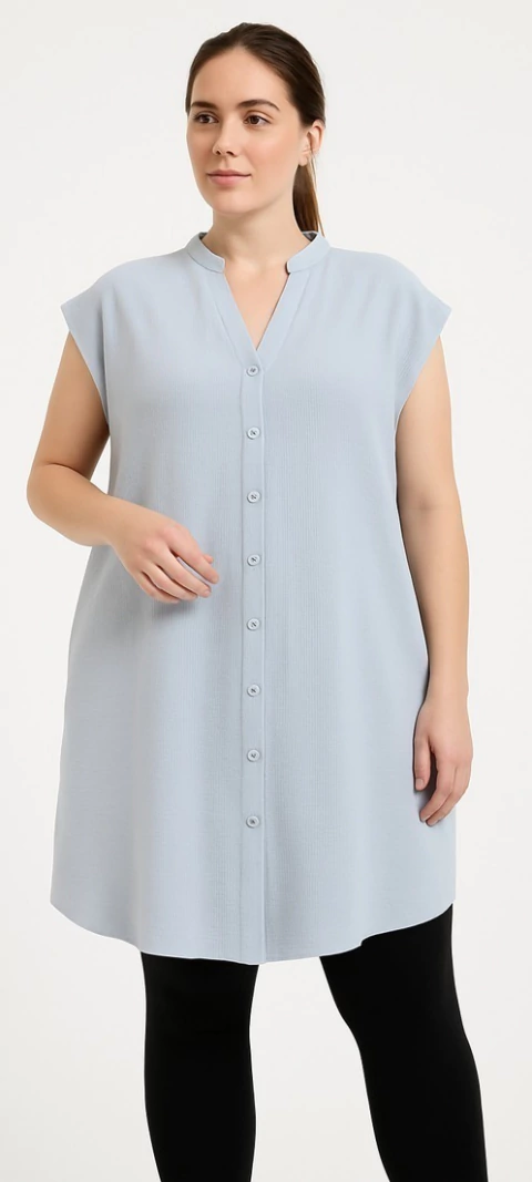 Camisa larga sin manga - comprar online