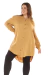 Maxi Camisa con cuello Mao - tienda online