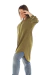 Maxi Camisa con cuello Mao - Jazmin mayorista