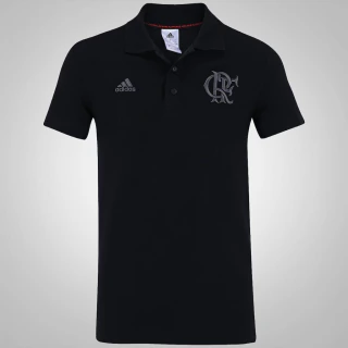 Polo Flamengo Adidas 3S Best Premium Preta AA2185