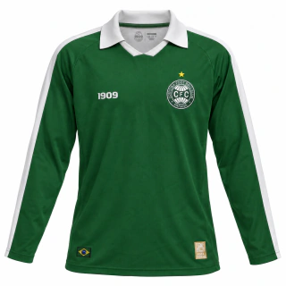 Camisa Manga Longa Coritiba 1909 Retrô Manga Longa Verde
