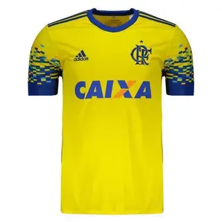 Camisa Flamengo Adidas III 2017/18 Amarela CD9621
