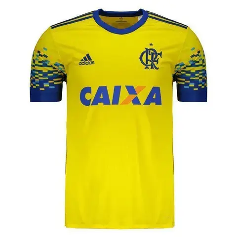 Camisa Flamengo Adidas III 2017/18 Amarela CD9621