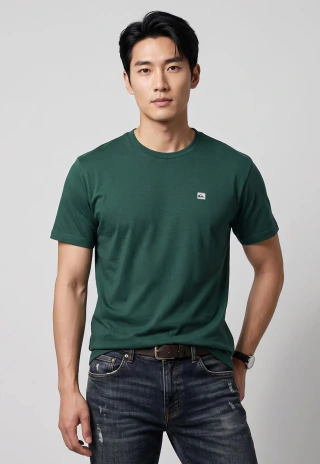 Camiseta Masculina Quiksilver Transfer Square Verde Q471A0986-71