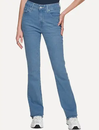 Calça Levi's Jeans Feminina 725 High Rise Bootcut Azul Clara