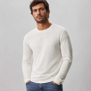 Suéter Calvin Klein Linho Bege 4LB33OG-100