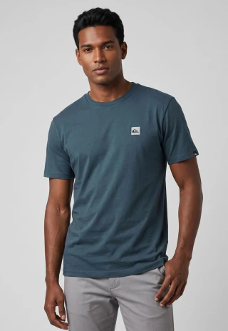 Camiseta Masculina Quiksilver Transfer Square Azul Escuro Q471A0986-36