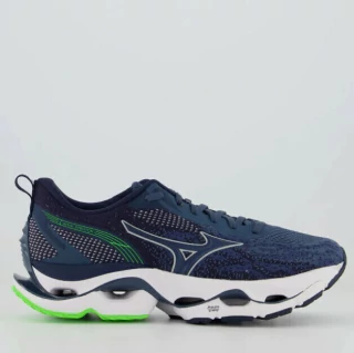 Tênis Mizuno Wave Stratos Marinho