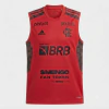 Regata Treino Vermelha Flamengo Adidas 2021 Com Patrocínio GK7359