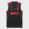 Regata Treino Cinza Flamengo Adidas 2021 Com Patrocínio GK73560