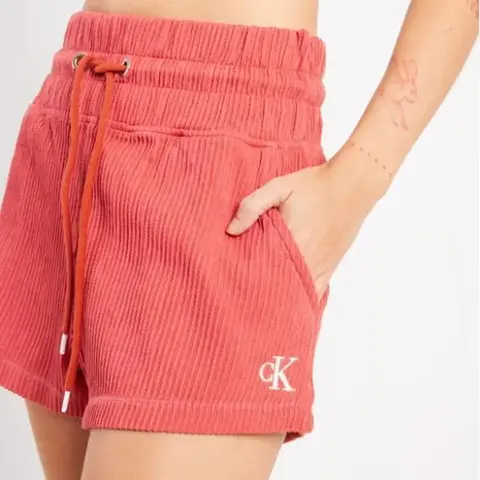 Short Calvin Klein Feminino Logo e Cos Largo Melancia - CF3PC14SM352-0222 - comprar online