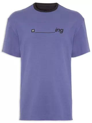 Camiseta Osklen Masculina Double Surfing - Azul | Preto - 61757-0224