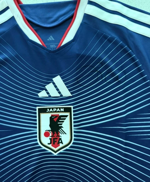 Camisa Japão Adidas I 2026 Azul Autografada Zico