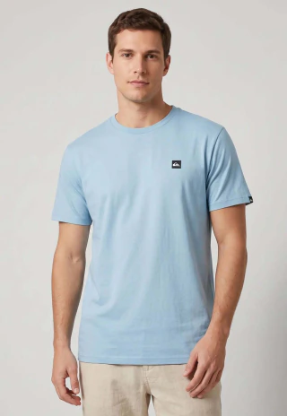 Camiseta Masculina Quiksilver Transfer Square Azul Clara Q471A0986-35