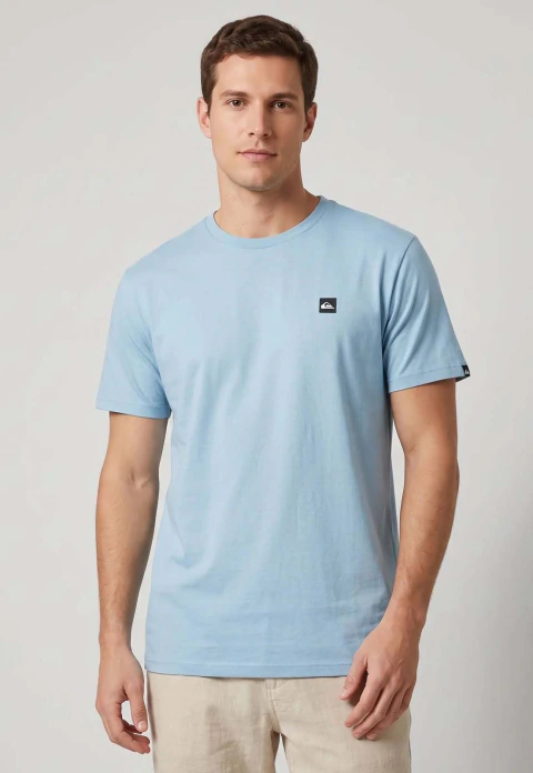Camiseta Masculina Quiksilver Transfer Square Azul Clara Q471A0986-35