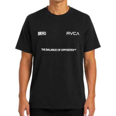 Camiseta RVCA Unitext Preta R471A0570-02