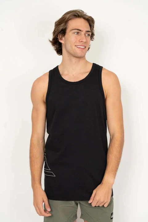 Regata Quiksilver Outline Side Logo Preta Q481A0211-02