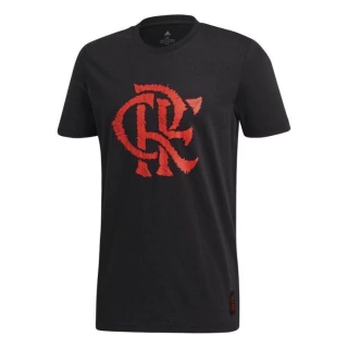 Camiseta Flamengo Adidas Estampada DNA Gráfica Preta FQ7655