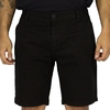Bermuda Em Sarja Calvin Klein Jeans Color 5 Pockets Preta CKJM505-0987