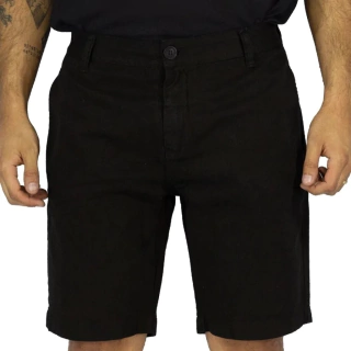 Bermuda Em Sarja Calvin Klein Jeans Color 5 Pockets Preta CKJM505-0987