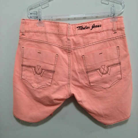 Bermuda Titular Jeans Salmão rasgada 12665 - Kevin Sports