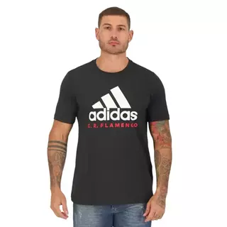 Camiseta Gráfica DNA Flamengo Preto Adidas - HY6247