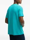 Camiseta Hugo Boss Com Estampa Logo Azul Turquesa - comprar online