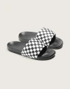 Chinelo Vans Slide-On La Costa Checkerboard True White Black - V1003700080015 - Kevin Sports
