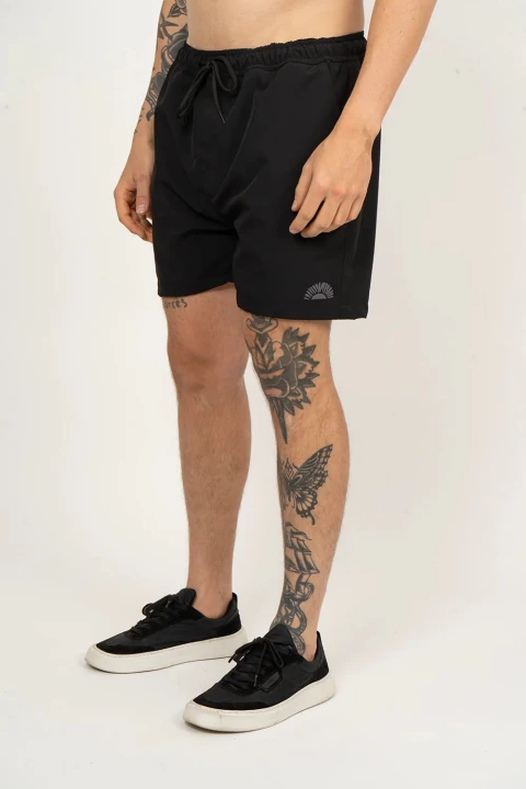 Bermuda RVCA Box Sun Yogger Preta R508A0105-02 - Kevin Sports