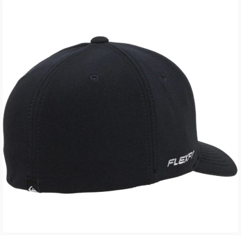 Boné Quiksilver Emb Three Logo Preto Flexfit Q911A0270-BLACK - Kevin Sports