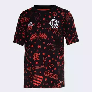 Camisa Pré-jogo Cr Flamengo Infantil HD3872