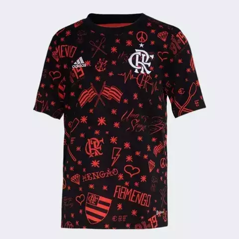 Camisa Pré-jogo Cr Flamengo Infantil HD3872