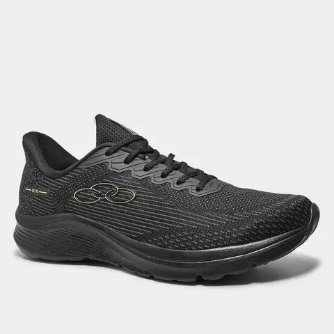 Tênis Olympikus Delta Masculino - Preto+Verde Limão