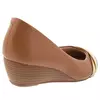 Scarpin Modare Ultraconforto Anabela Metalizado Caramelo - 7036.415.24115.62159 - Kevin Sports