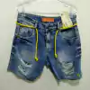 Bermuda Titular Jeans com Cadarço Verde Neon 12817