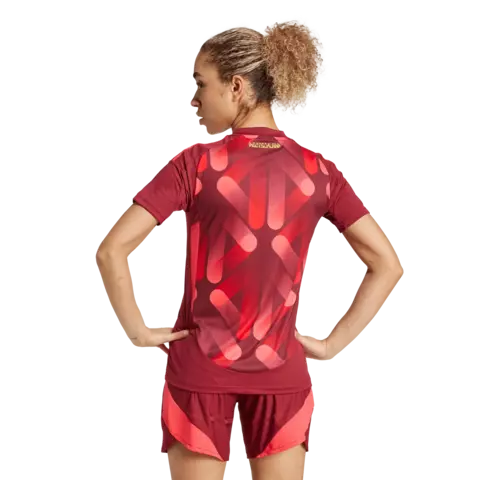 Camisa Alemanha Feminina Adidas II 2025 - Vermelha Original - JF2607 - Kevin Sports
