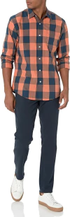 Camisa Xadrez Amazon Essentials Regular Fit - B07JL1-F4CS - comprar online