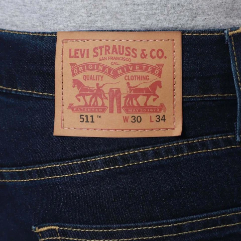 Calça Jeans Levi's 511 Slim Masculina - Azul Escuro - Kevin Sports