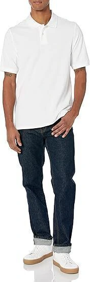 Camisa Polo Amazon Essentials Branca B01IXF-PJJK - Kevin Sports