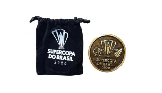 Moeda Supercopa do Brasil 2020 Escudos Flamengo x Athletico - comprar online