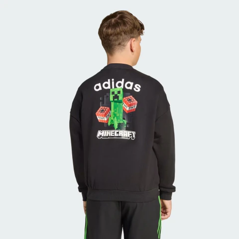Moletom adidas Minecraft Crew Infantil - JW7723 - loja online