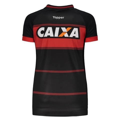 Camisa Feminina Vitória I 2018 S/Nº Topper Vermelho e Preto 4201621-172 na internet