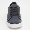 Tênis Em Couro Com Recortes. - Azul Marinho. - Calvin Klein M40810B-598 - comprar online