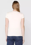 Camiseta Feminina Aeropostale Viscose Creme 9840148 - loja online