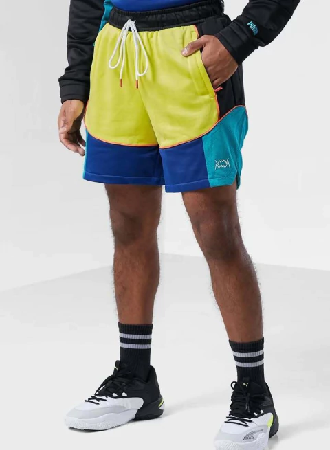 Bermuda Basquete Puma Drop Step Masculina Esportiva Leve Treino Corrida - 536128-01 - Kevin Sports