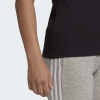Camiseta Feminina Adidas Loungewear Essentials Logo - Preto GL0722 - loja online